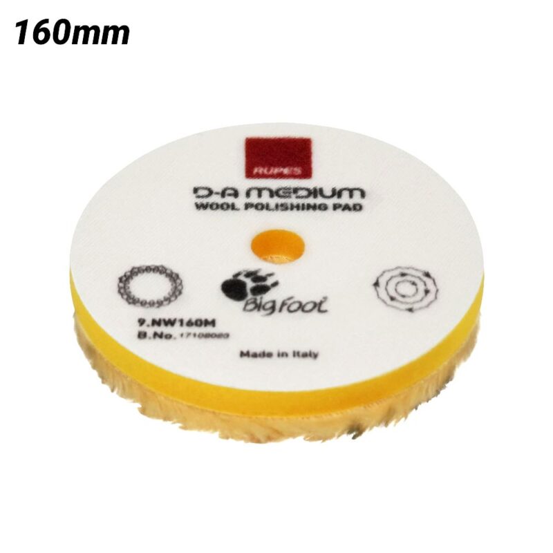 RUPES YELLOW WOOL POLISHING PAD 160MM