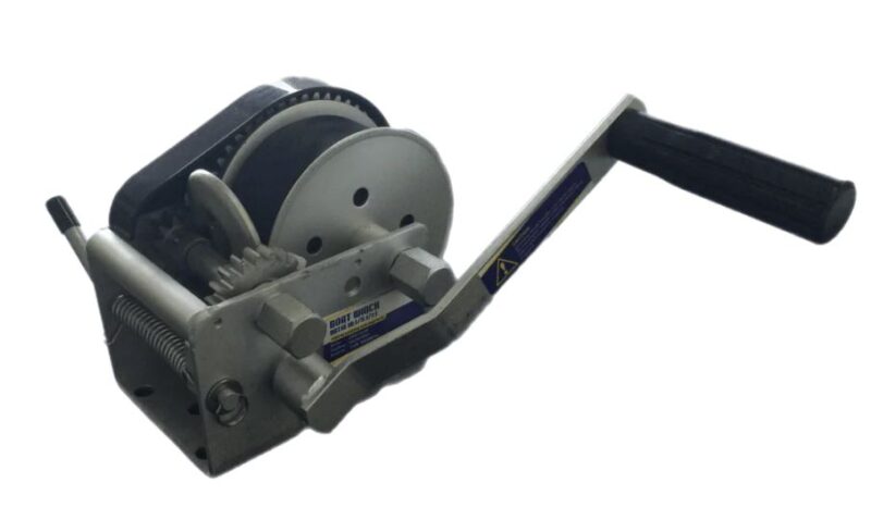 10:1 - 5:1 - 1:1 WINCH WITH ROPE 6MM X 7.5M WITH SNAP HOOK