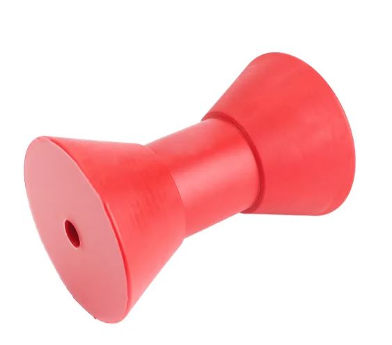 7" JUMBO KEEL ROLLER RED 17MM