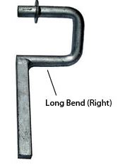 LONG BEND WOBBLE BRACKET Ø18MM - RIGHT