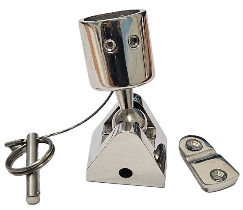 SWIVEL BALL DECK HINGE SS 316 25MM
