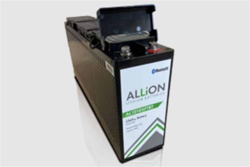 ALLiON 12V 105AH SLIMLINE LITHIUM BATTERY L553 X W110 X H239