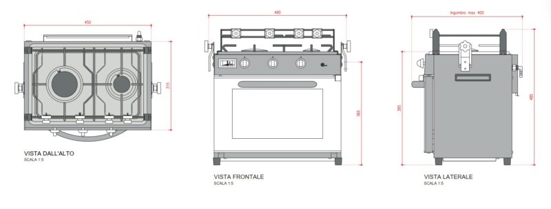 CF PARKER MARINE GIMBALED OVEN WITH GRILL - Image 4