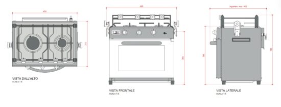 CF PARKER MARINE GIMBALED OVEN NO GRILL - Image 4