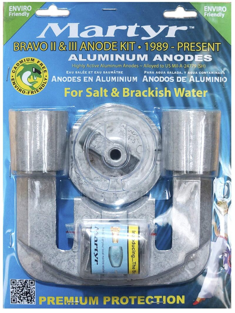 BRAVO 2 AND 3 ALLOY ANODE KIT ZINC-LESS