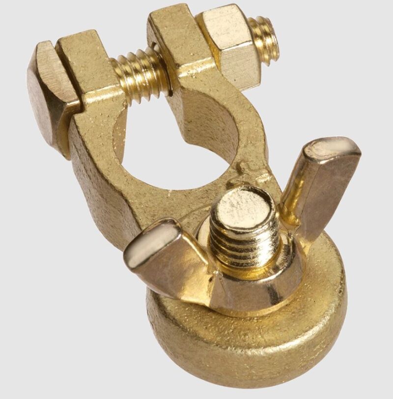 PROJECTA 10MM HEAVY DUTY WINGNUT BRASS POSITIVE