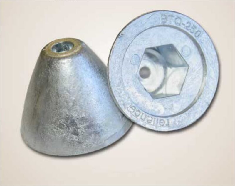 QUICK ANODE SUIT BTQ/BTR 250MM 0.36KG