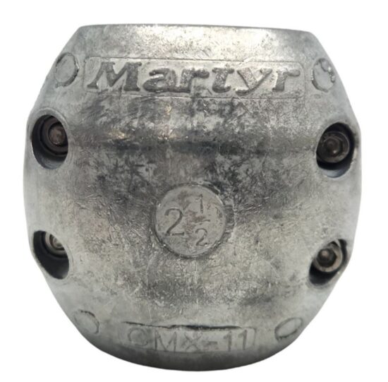 MARTYR 2 1/2" SHAFT ANODE ZINC 4 BOLT