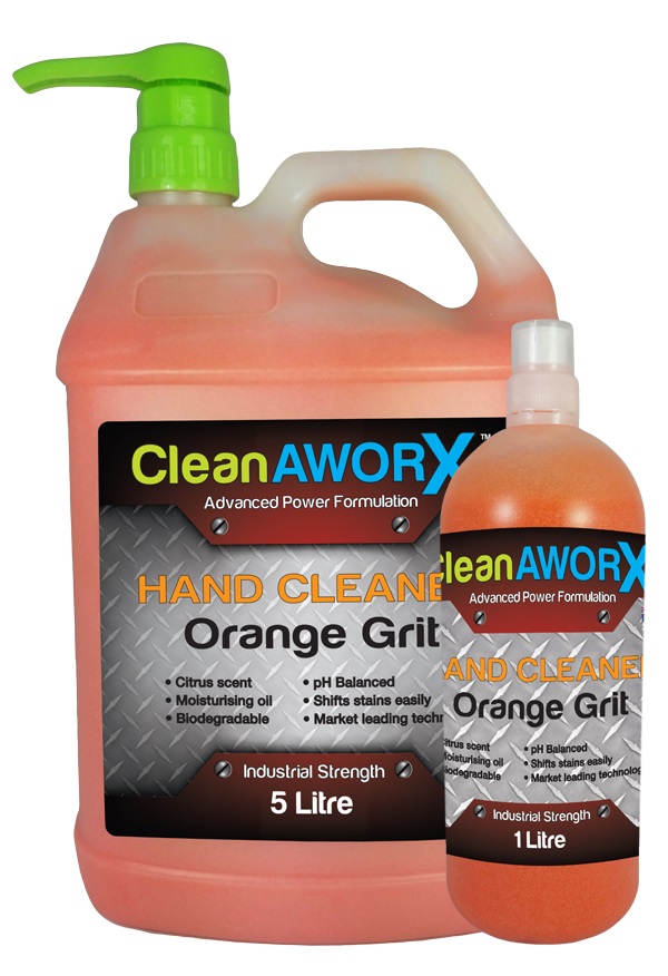 CLEANAWORX ORANGE GRIT HAND CLEANER 5L