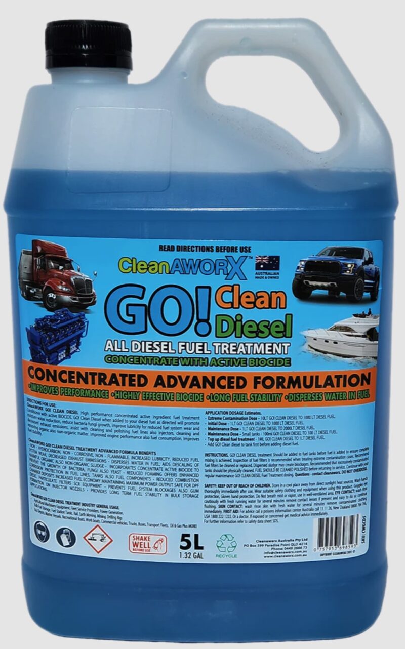 5LT GO! CLEAN DIESEL FUEL TREATMENT WITH ACTIVE BIOCIDE