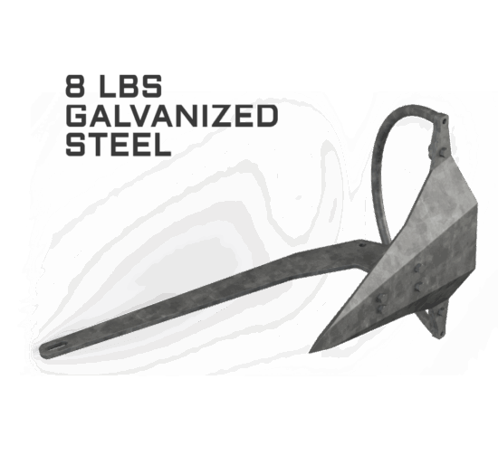 MANTUS M1 GALVANIZED ANCHOR 8LB 4KG