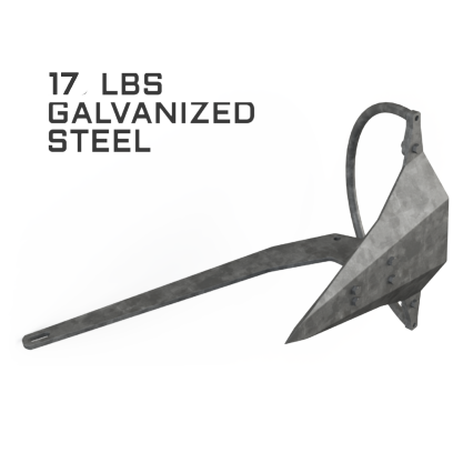 MANTUS M1 GALVANIZED ANCHOR 17LB 8KG