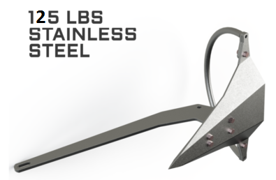 MANTUS M1 GALVANIZED ANCHOR 125LB 57KG