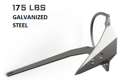 MANTUS M1 GALVANIZED ANCHOR 175LB 80KG