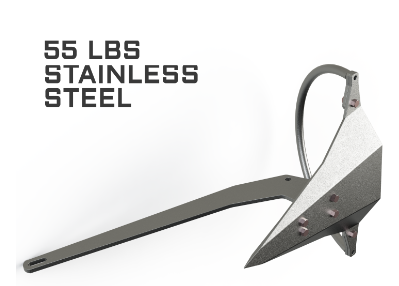 MANTUS M1 STAINLESS STEEL ANCHOR 55LB 25KG