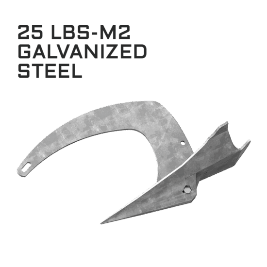 MANTUS M2 GALVANIZED ANCHOR 25LB 11KG