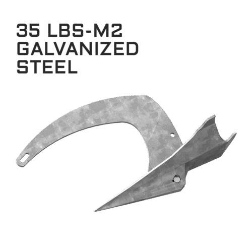 MANTUS M2 GALVANIZED ANCHOR 35LB 16KG