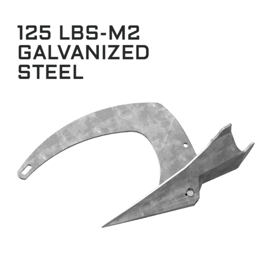 MANTUS M2 GALVANIZED ANCHOR 125LB 57KG