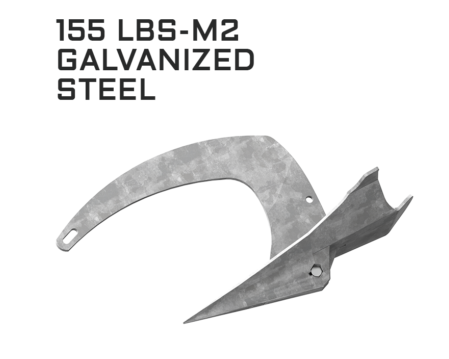 MANTUS M2 GALVANIZED ANCHOR 155LB 70KG