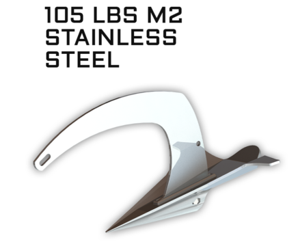 MANTUS M2 STAINLESS STEEL ANCHOR 105LB 48KG