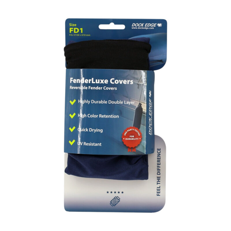 F1 FENDERLUXE COVER 150MM x 610MM BLACK/NAVY (25)