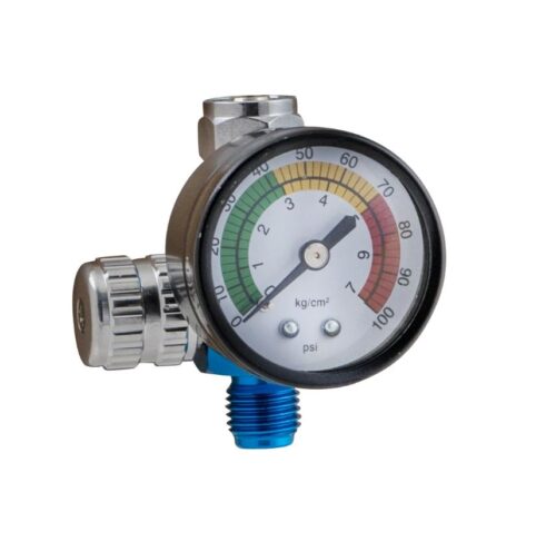 2SPRAY GLASS GUN REGULATOR WITH GAUGE