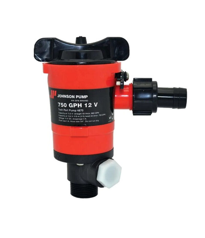 JOHNSON PUMP SPX 750GPH 12V TWIN PORT 32-48703