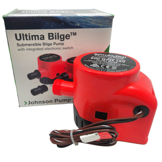 JOHNSON PUMP BILGE ULTIMA AUTO 600 US GPH 12V 32-47258-008