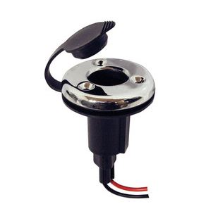 PLUG IN POLE LIGHT BASE 55MM DIA RND S/S COVER T/S EASTERNER