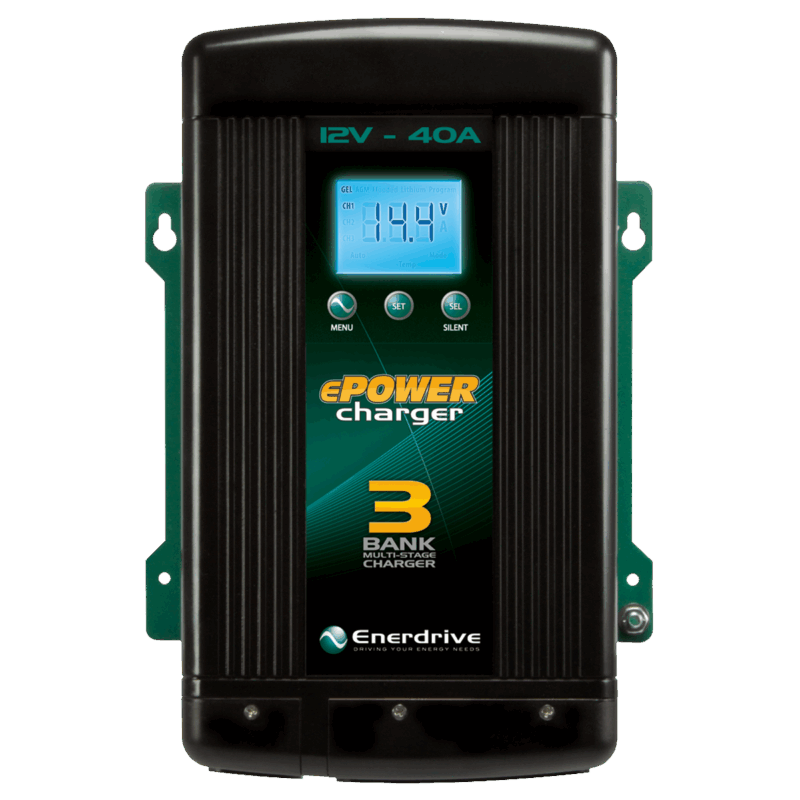 ENERDRIVE EPOWER SMART CHARGER 40AMP/12V 3 BANK