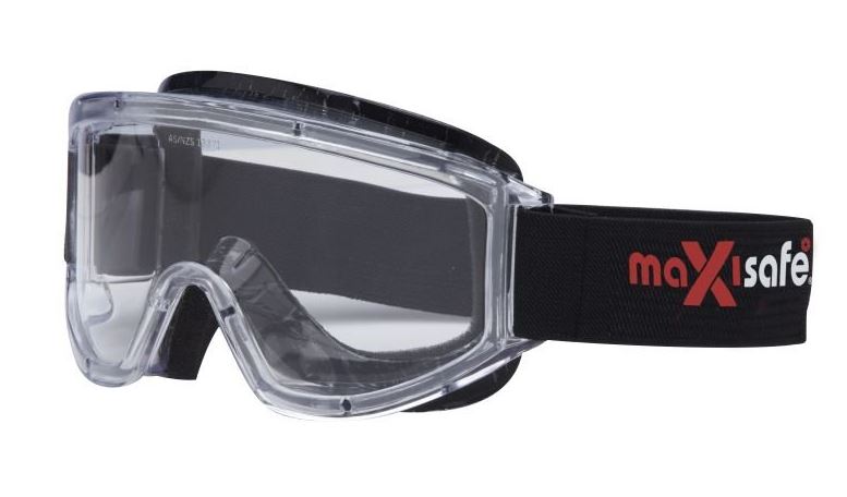 MAXI GOGGLES - CLEAR ANTIFOG FOAM BOUND LENS (12)