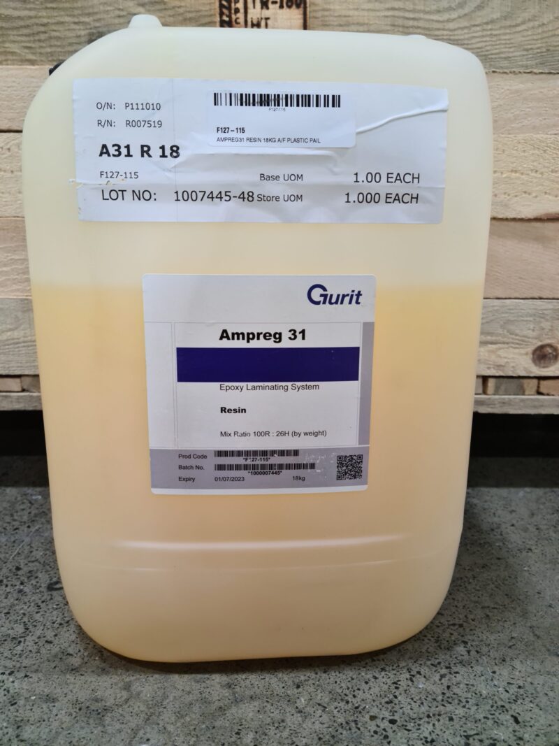 AMPREG31 RESIN 18KG A/F PLASTIC PAIL