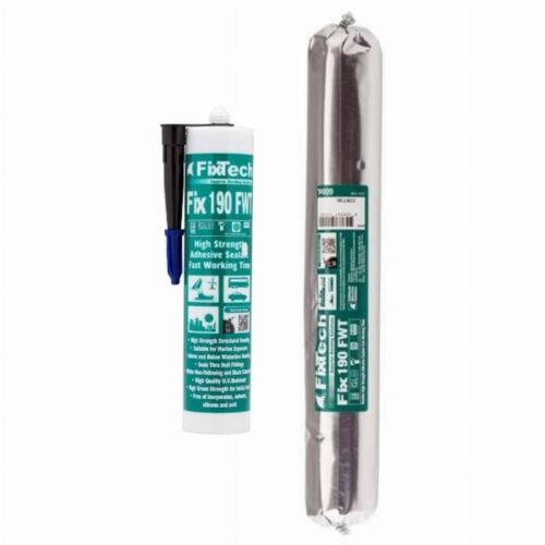 FIX190 BLACK 290ML HIGH TACK (12)