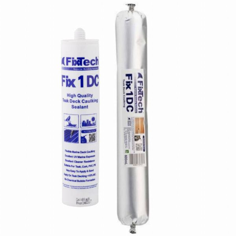 FIX1DC HYBRID SILANE DECK CAULK BLACK 600ML (20)