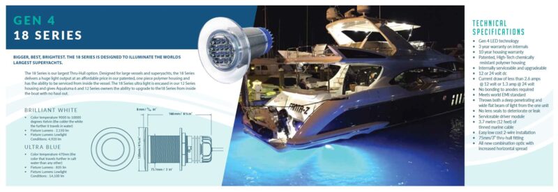 AQUALUMA 18 SERIES GEN 4 BLUE/WHITE LED - Image 2