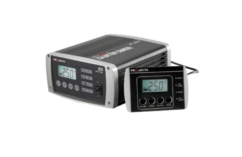 PROJECTA 25AMP 12V 7 STAGE CHARGER & REMOTE ALL CHEMISTRY