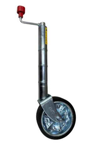 8" PLAIN STEEL RIM RUBBER JOCKEY WHEEL