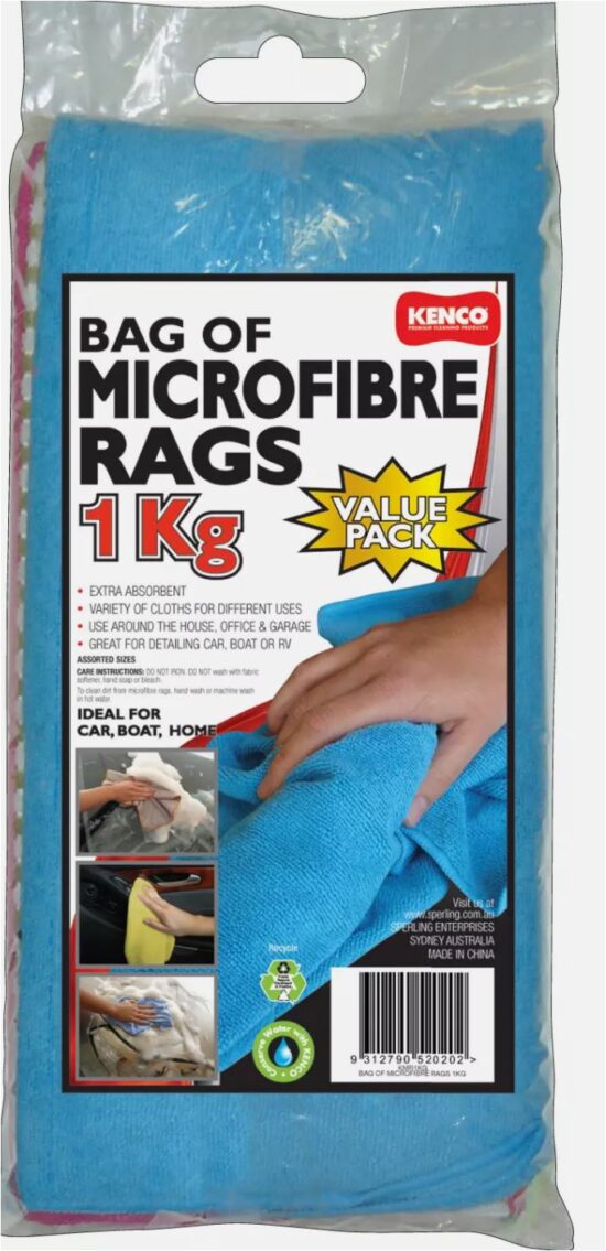 KENCO MICROFIBRE BAG OF RAGS 1KG (12)