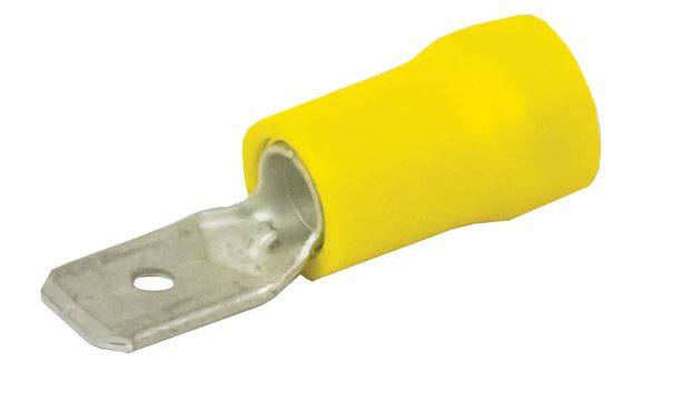 YELLOW QUICK CONNECT 6.3MM
