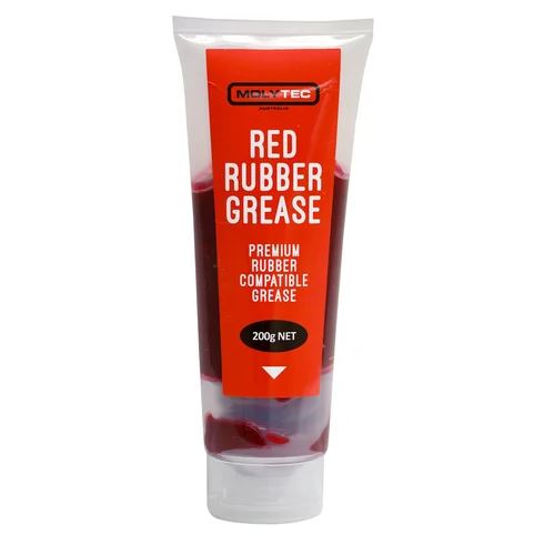 MOLYTEC RED RUBBER GREASE TUBE 200G (10)