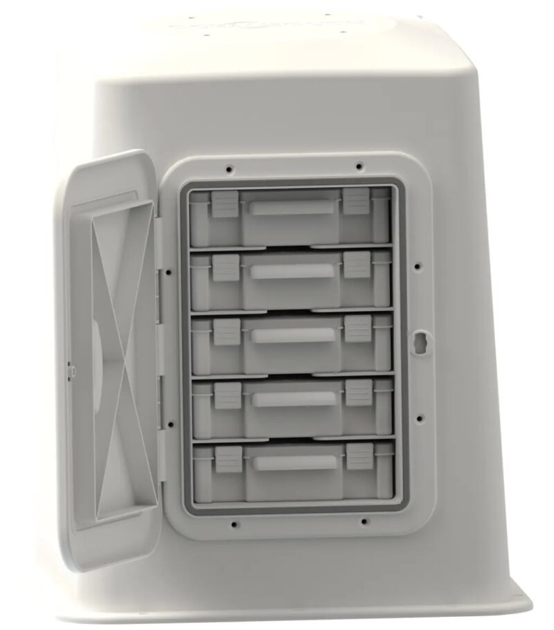 BOAT SEAT BOX 530MM WITH HATCH TACKLE TRAY STORAGE