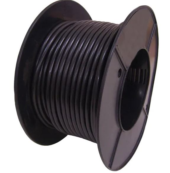 BATTERY CABLE BLACK 7.7MM 8B&S 30M ROLL