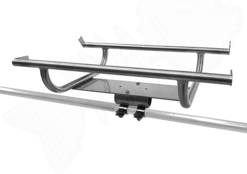 PORTABLE 316 S/S BBQ ROD HOLDER STAND RACK V1.0