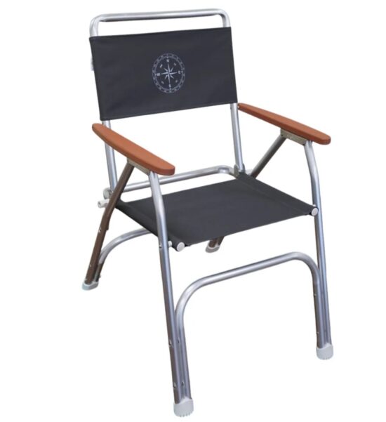 ALUMINUM DECK CHAIR GRAY