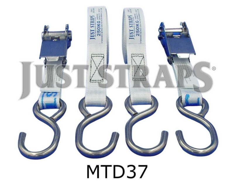25MM X 1.5M SS LIGHT DUTY RATCHET HOOK TO HOOK