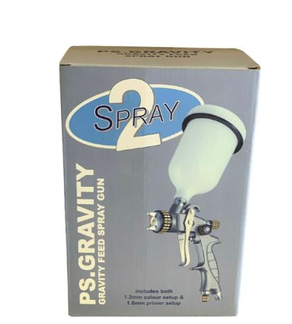 2SPRAY GRAVITY GUN 1.3MM & 1.8MM KIT