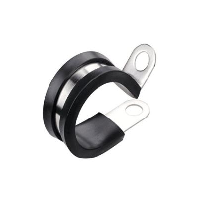 PIPE SUPPORT S/S RUBBER LINED 13MM