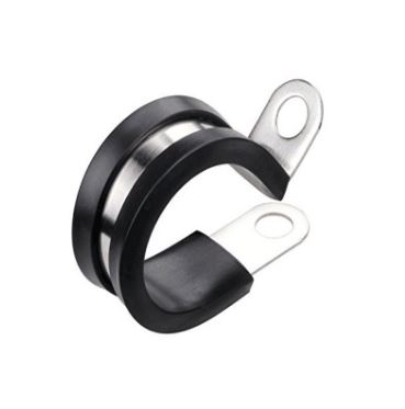 PIPE SUPPORT S/S RUBBER LINED 8MM