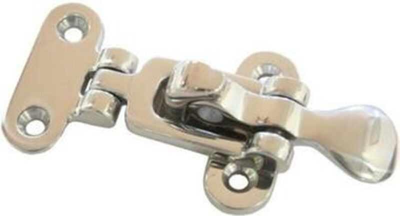 HATCH FASTENER ANTI RATTLE CHROME PLATED BRASS L70X48MM