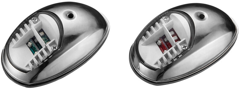 PORT & STARBOARD NAV LIGHT LED S/STEEL